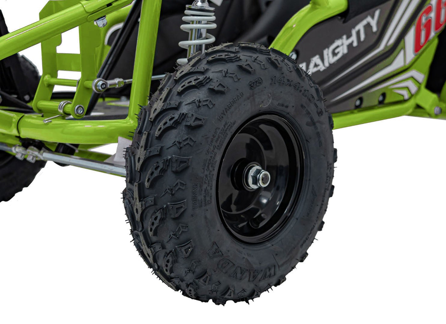 Pojazd Gokart Elektryczny MAIGHTY Zielony - www.zabawki - sensoryczne.pl