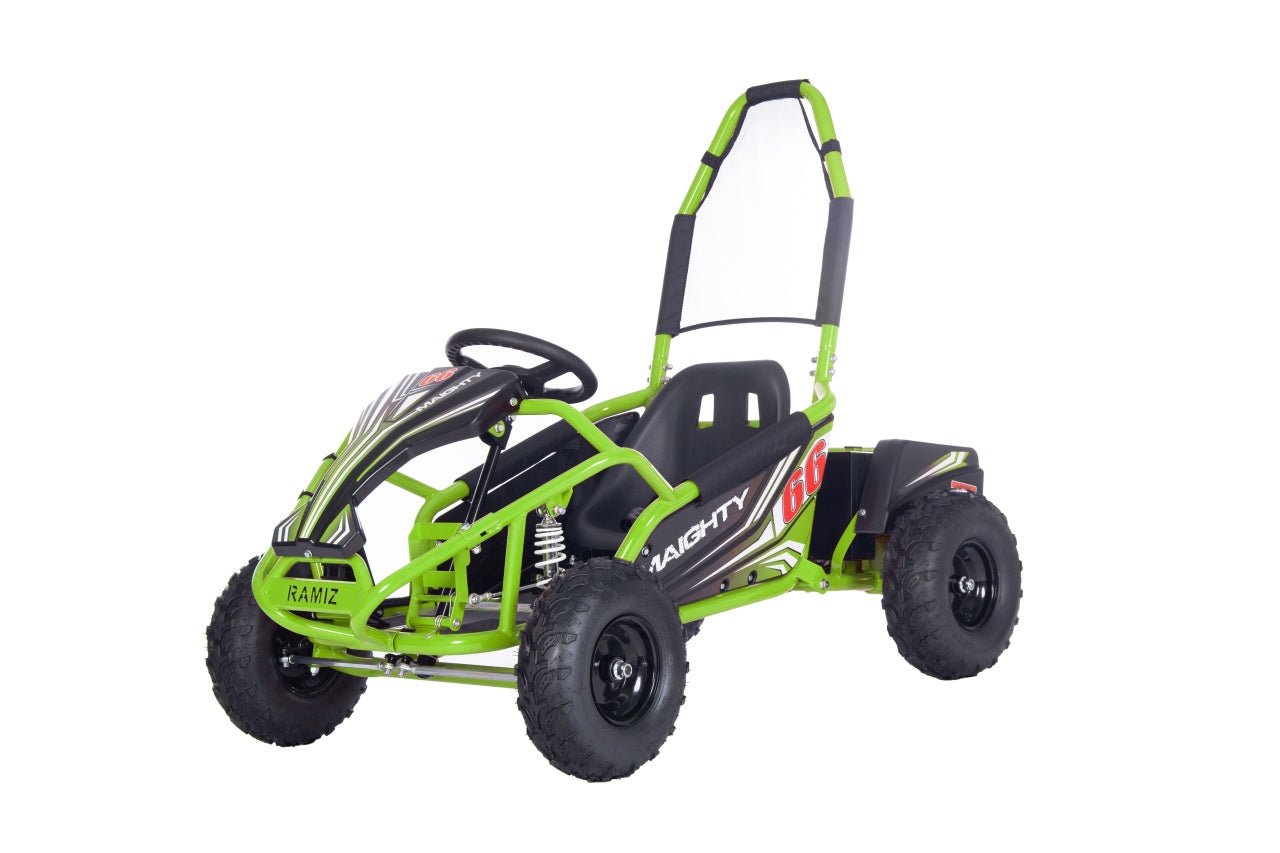 Pojazd Gokart Elektryczny MAIGHTY Zielony - www.zabawki - sensoryczne.pl