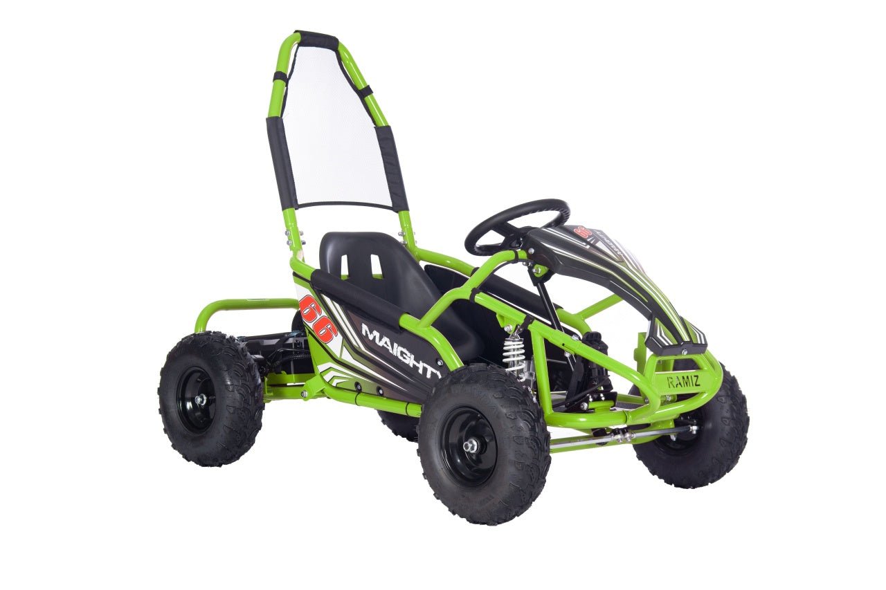 Pojazd Gokart Elektryczny MAIGHTY Zielony - www.zabawki - sensoryczne.pl