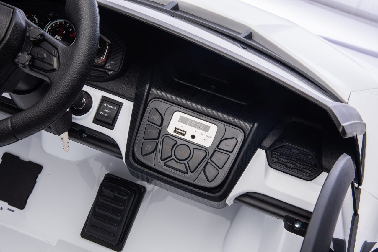 Pojazd Lamborghini Revuelto XL Biały - www.zabawki - sensoryczne.pl