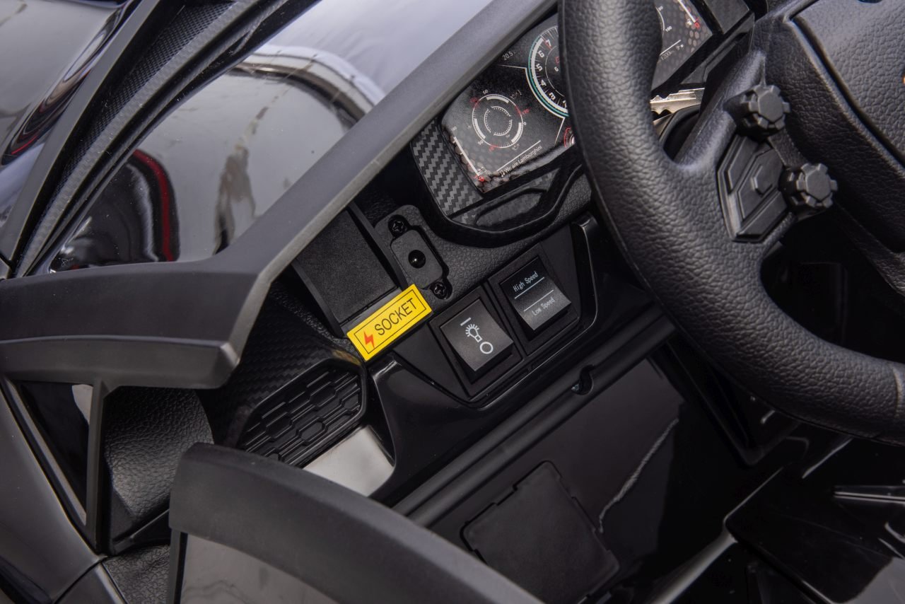 Pojazd Lamborghini Revuelto XL STRONG Czarny - www.zabawki - sensoryczne.pl