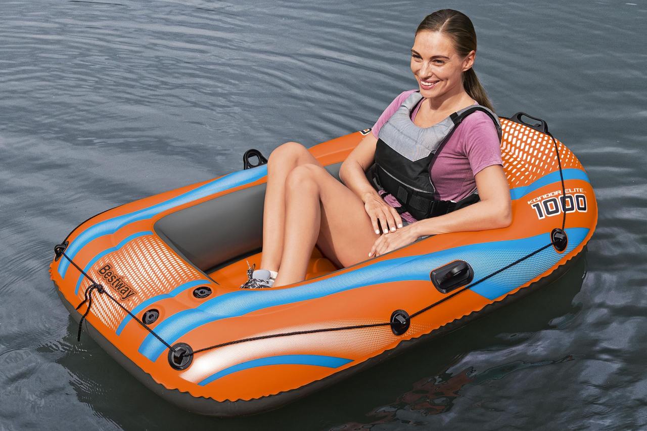 Ponton KONDOR ELITE 1000, 162 cm x 96 cm BESTWAY - www.zabawki - sensoryczne.pl