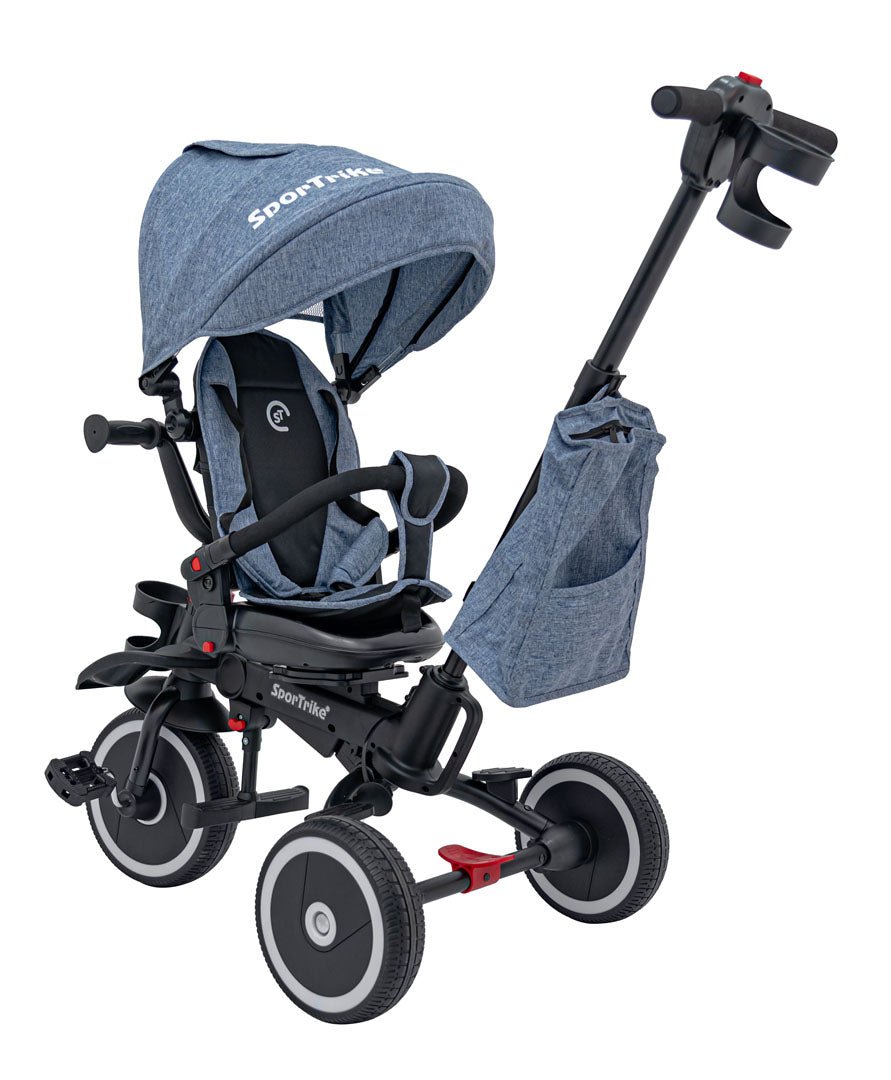 Rowerek Trzykołowy RIDER Niebieski SPORTRIKE - www.zabawki - sensoryczne.pl