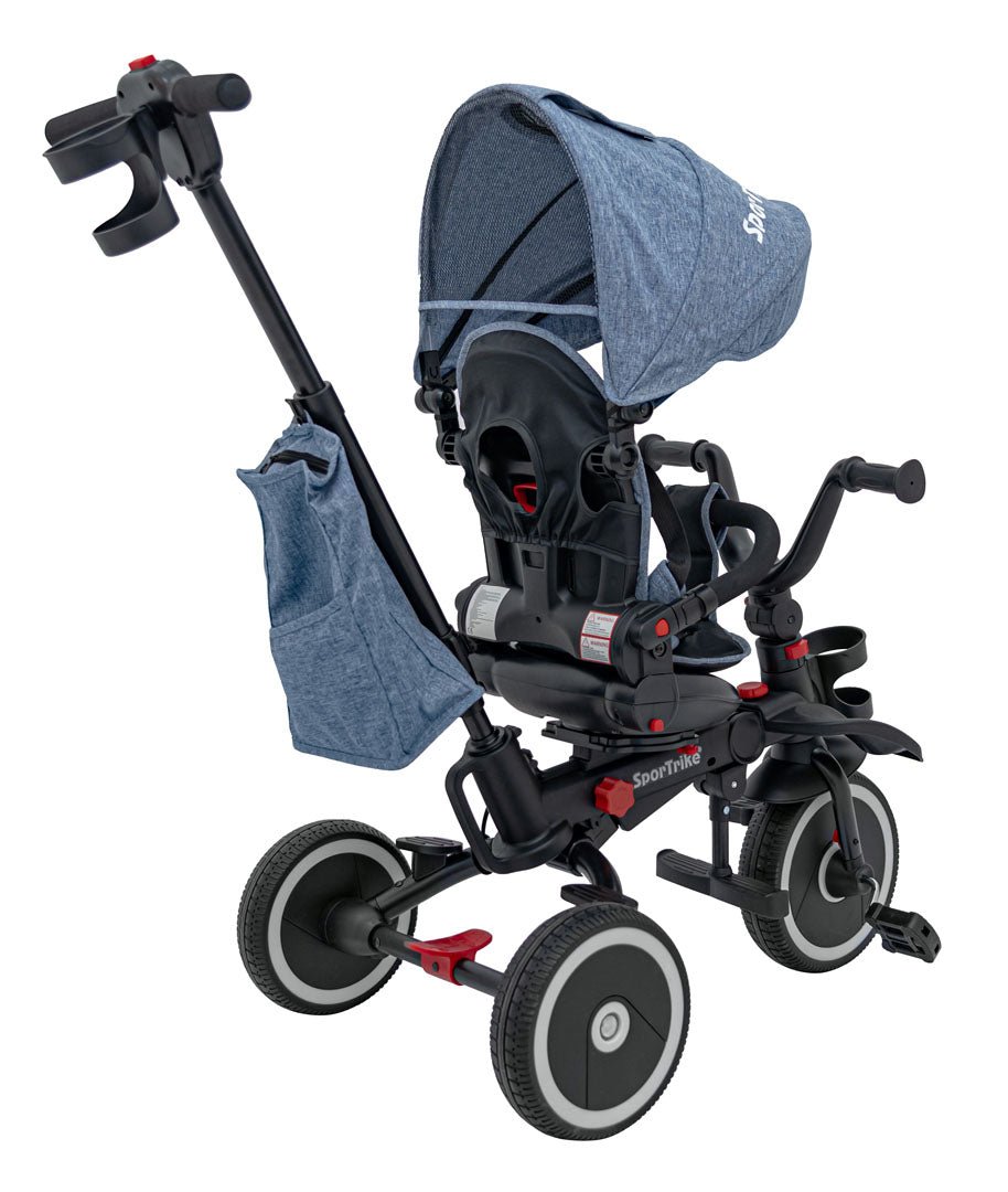 Rowerek Trzykołowy RIDER Niebieski SPORTRIKE - www.zabawki - sensoryczne.pl