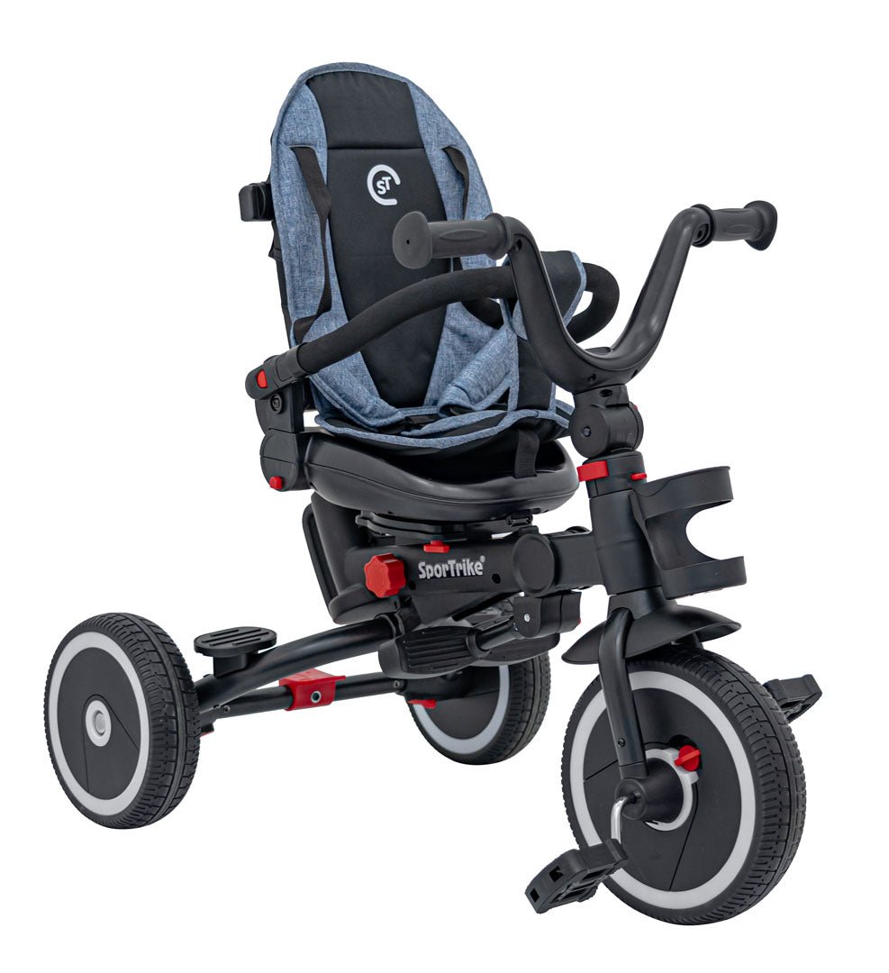 Rowerek Trzykołowy RIDER Niebieski SPORTRIKE - www.zabawki - sensoryczne.pl