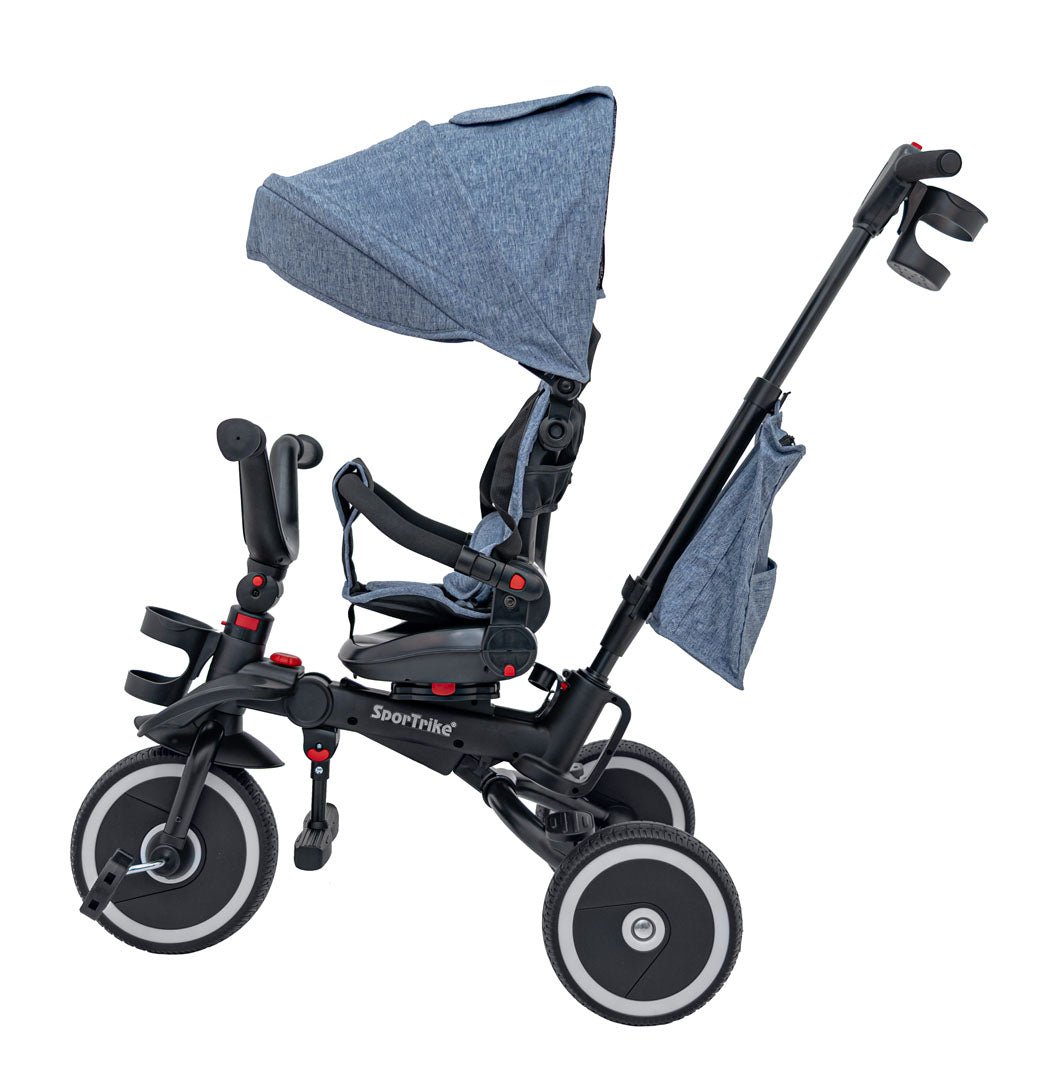 Rowerek Trzykołowy RIDER Niebieski SPORTRIKE - www.zabawki - sensoryczne.pl
