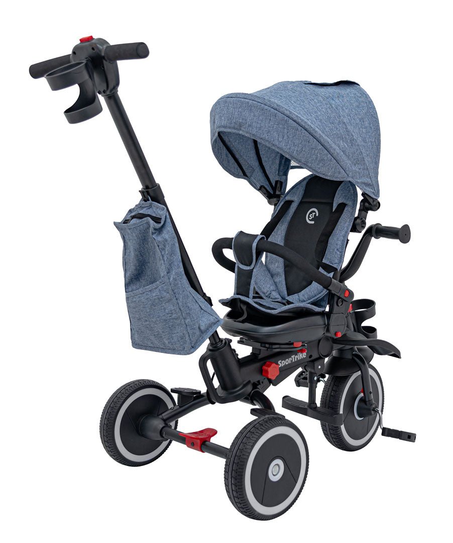 Rowerek Trzykołowy RIDER Niebieski SPORTRIKE - www.zabawki - sensoryczne.pl