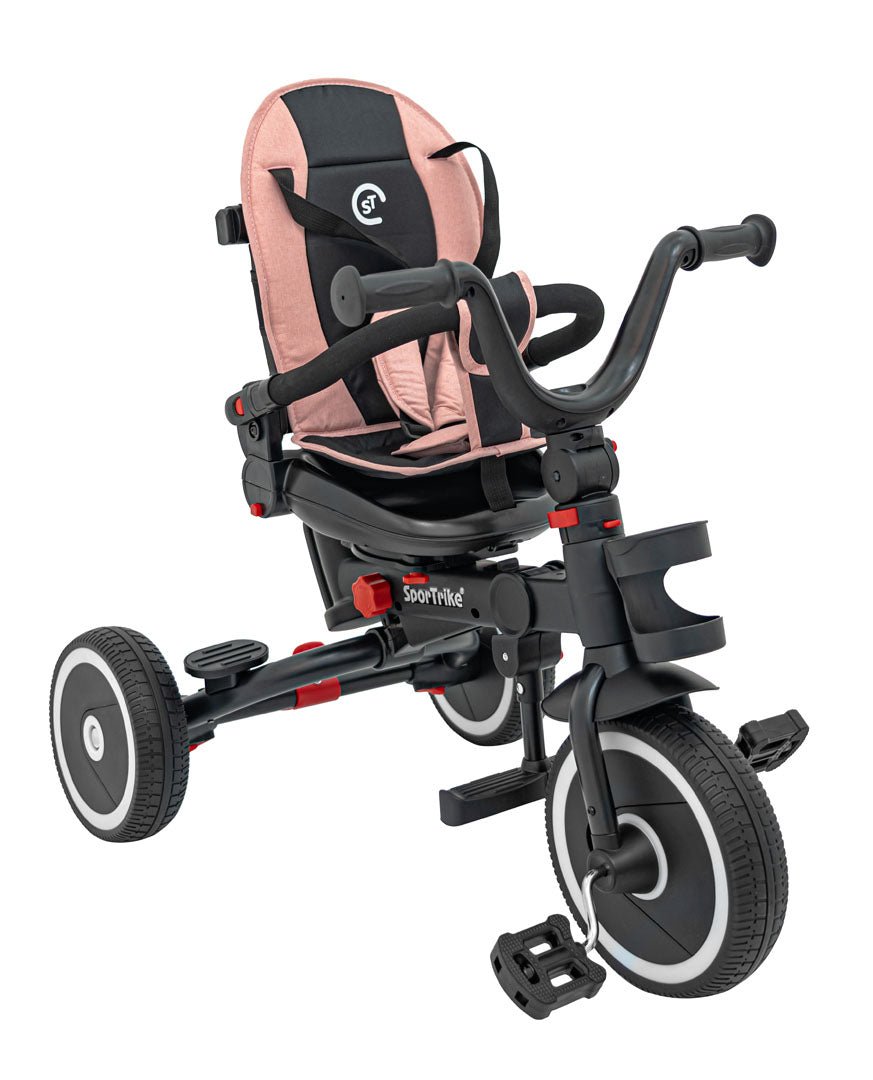 Rowerek Trzykołowy RIDER Różowy SPORTRIKE - www.zabawki - sensoryczne.pl