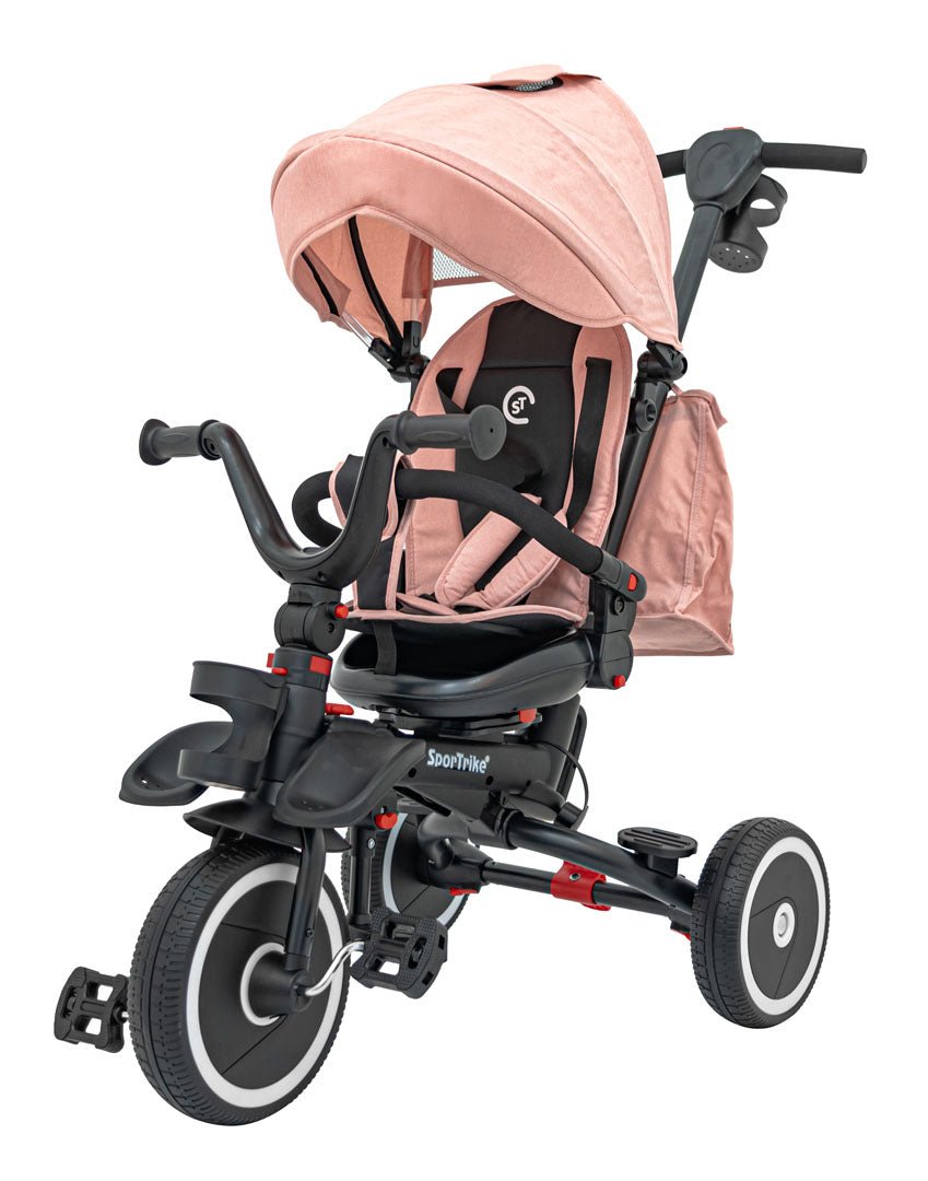 Rowerek Trzykołowy RIDER Różowy SPORTRIKE - www.zabawki - sensoryczne.pl