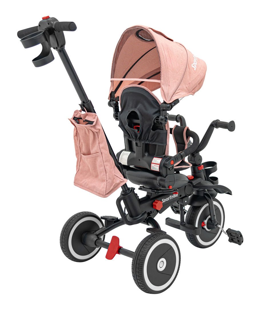 Rowerek Trzykołowy RIDER Różowy SPORTRIKE - www.zabawki - sensoryczne.pl