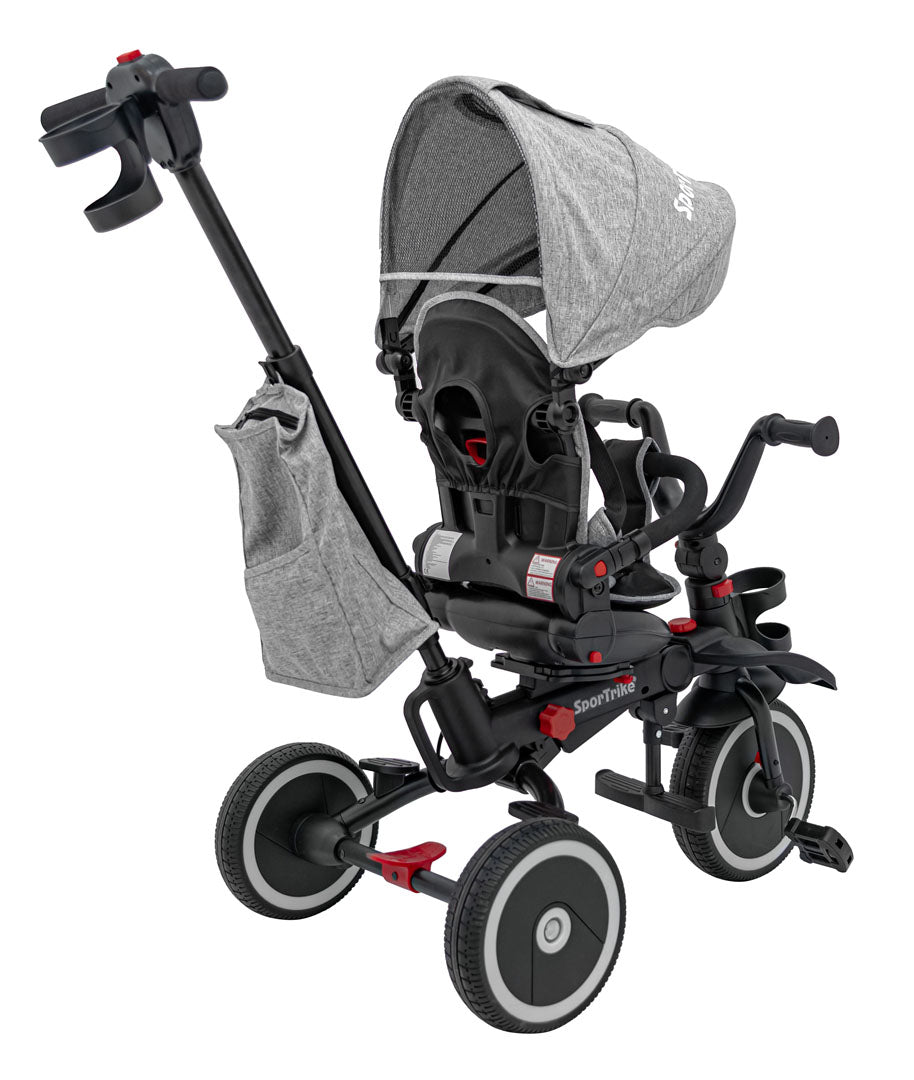 Rowerek Trzykołowy RIDER Szary SPORTRIKE - www.zabawki - sensoryczne.pl
