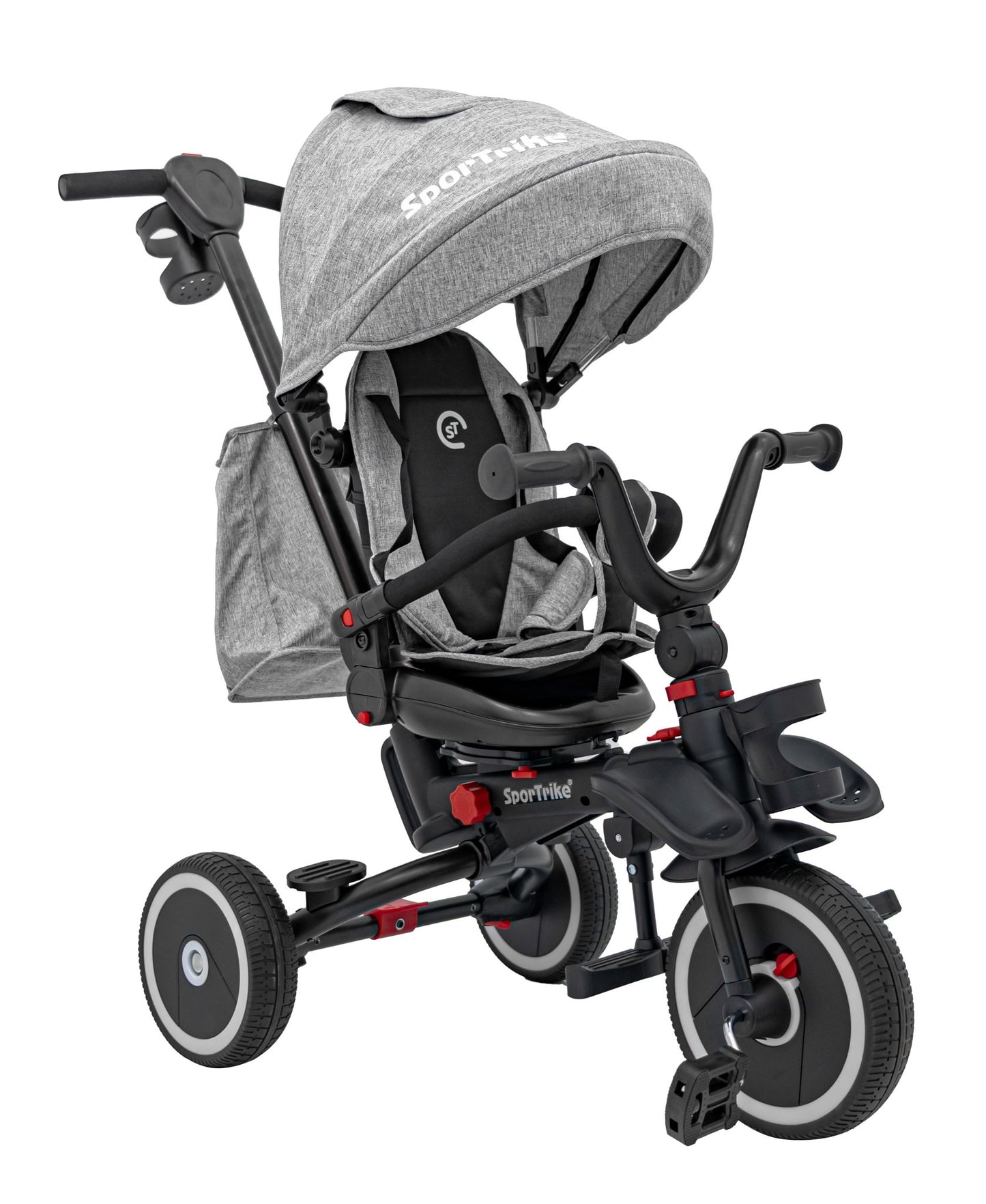 Rowerek Trzykołowy RIDER Szary SPORTRIKE - www.zabawki - sensoryczne.pl