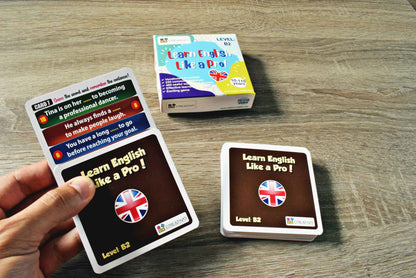 Learn English Like a Pro - Inteligentne fiszki + gra (poziom B2)