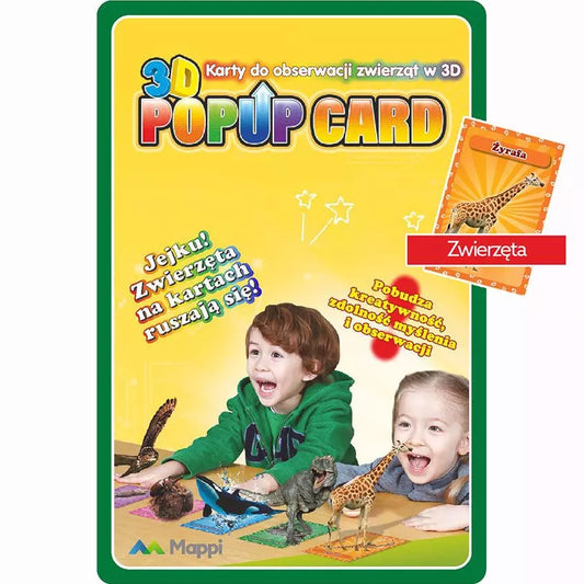 Karty Popup 3D  Zwierzęta