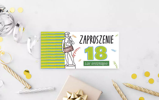 Karnet z okazji 18 urodzin, dla chłopaka
