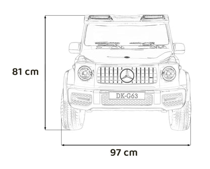 Pojazd Mercedes Benz G63 AMG XXL STRONG Czarny