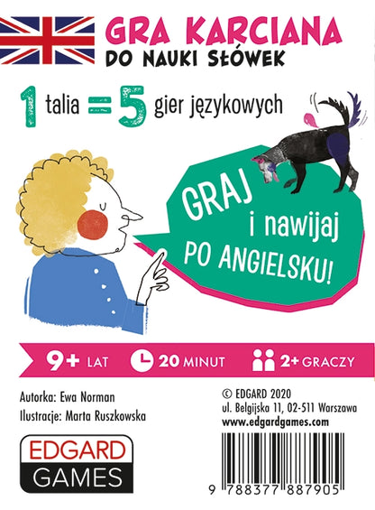 Remember and Forget. Gra karciana do nauki angielskiego. Kieszonkowiec