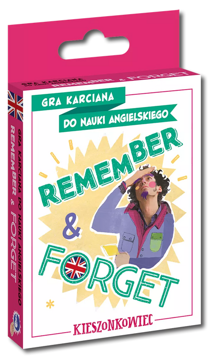 Remember and Forget. Gra karciana do nauki angielskiego. Kieszonkowiec
