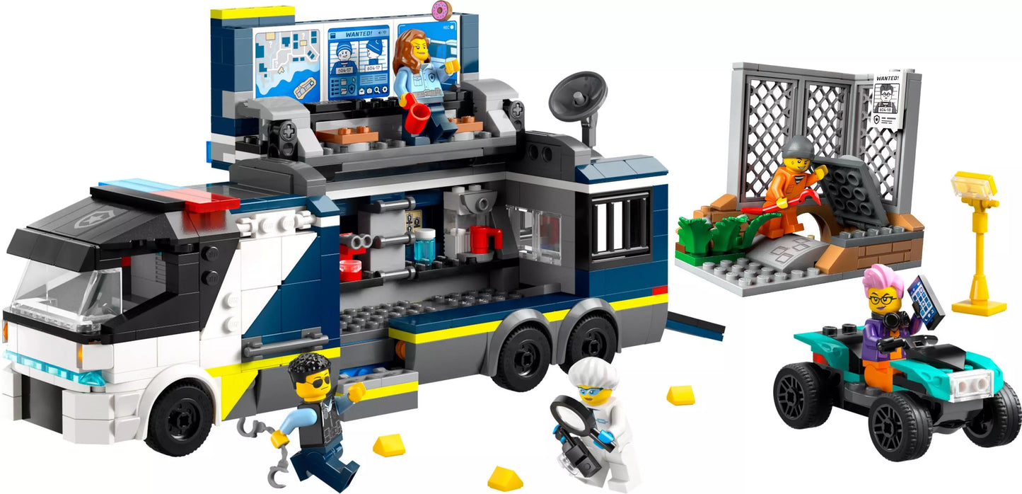LEGO City Policyjna ciężarówka z laboratorium kryminalnym 60418