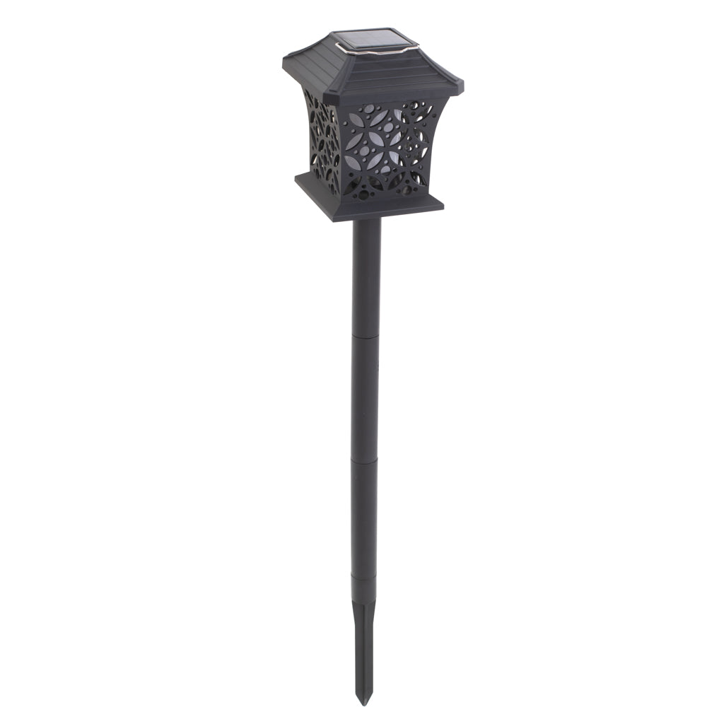 Lampa solarna ogrodowa ażurowa latarenka wisząca wbijana lampion 12 LED