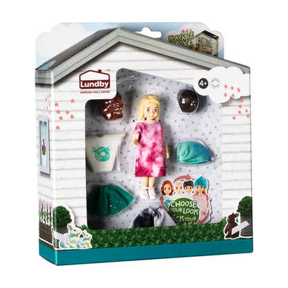 Lalka do przebierania do domku dla lalek zestaw, zabawka dla dzieci, Lundby