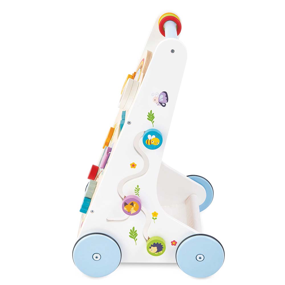 Drewniany chodzik edukacyjny, pchacz, sensoryczna zabawka dzieci Le Toy Van