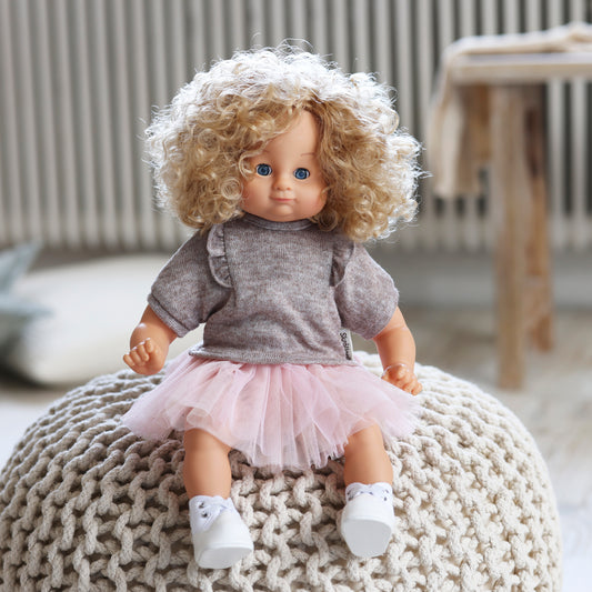 Spódniczka Tutu z tiulu dla lalki 36-40 cm, ubranka dla lalek Skrallan