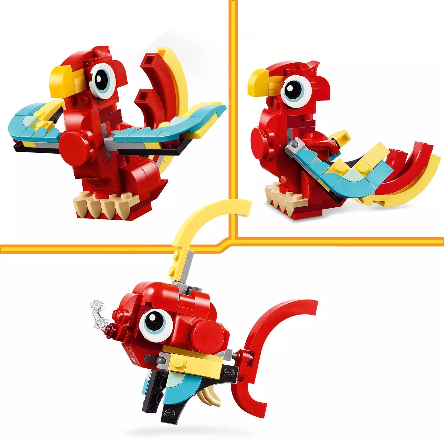 LEGO Creator 3 w 1 Czerwony smok 31145