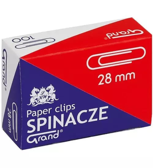Spinacze 28 mm, 100 sztuk