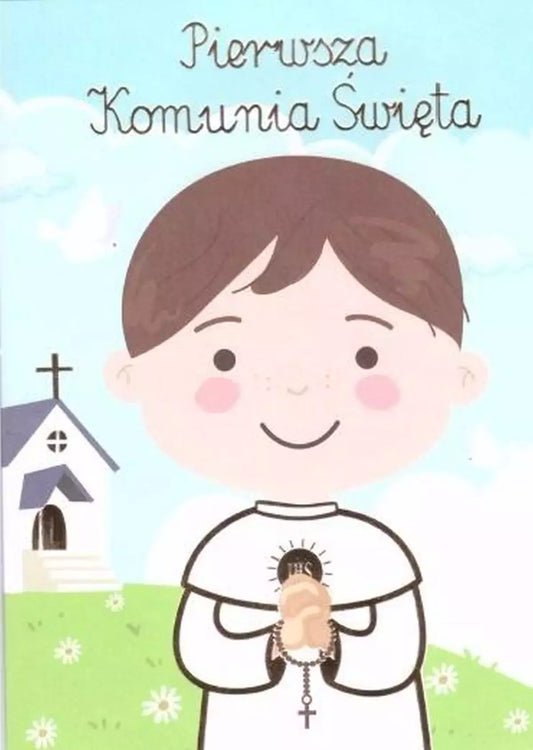 Karnet komunijny, chłopiec
