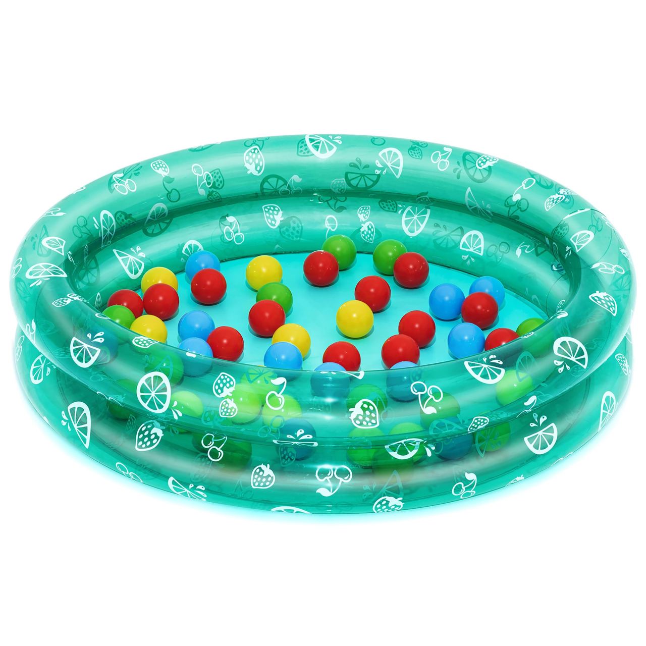 Basenik Zielony 91x20cm + Piłeczki BESTWAY - www.zabawki - sensoryczne.pl