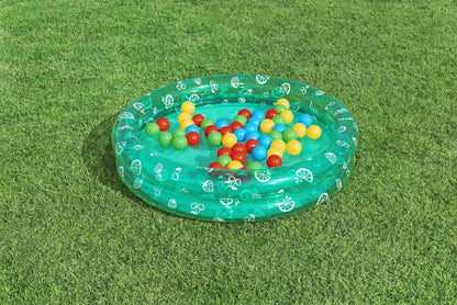 Basenik Zielony 91x20cm + Piłeczki BESTWAY - www.zabawki - sensoryczne.pl