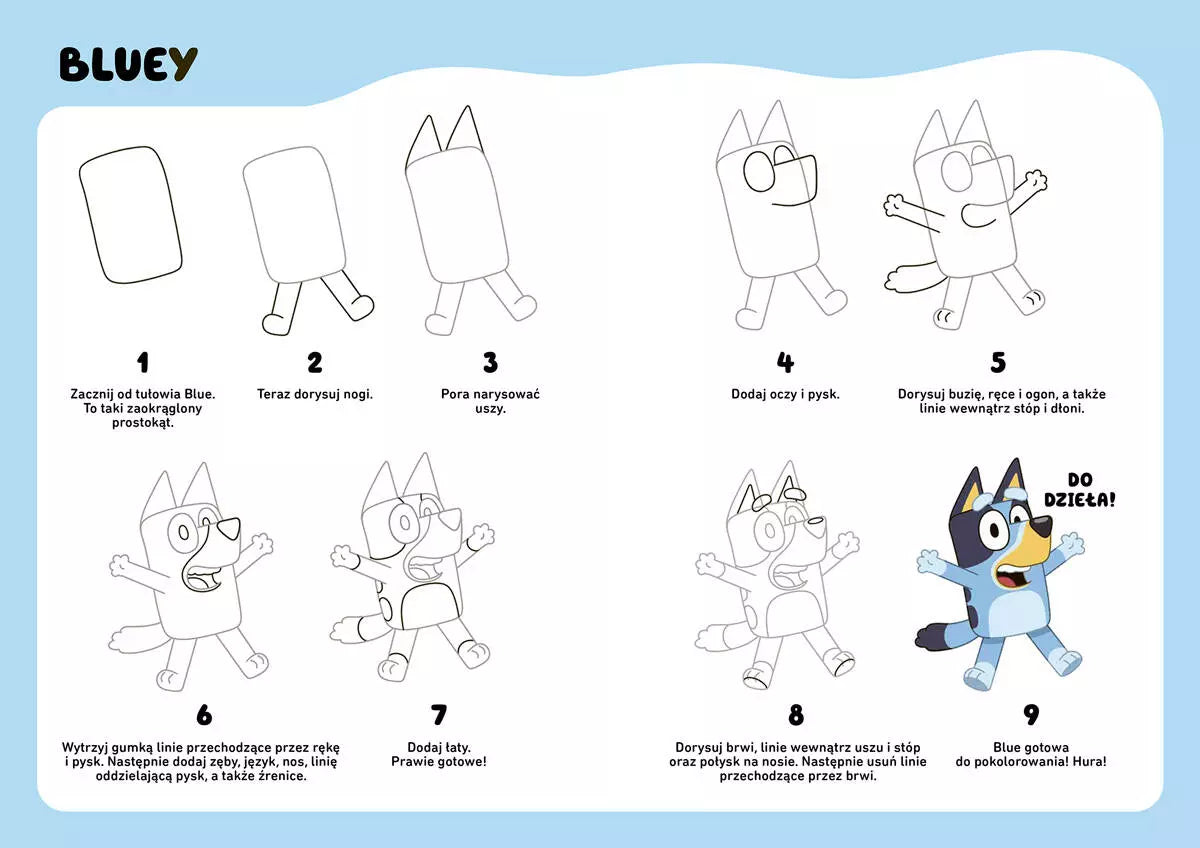 Bluey. Jak narysować