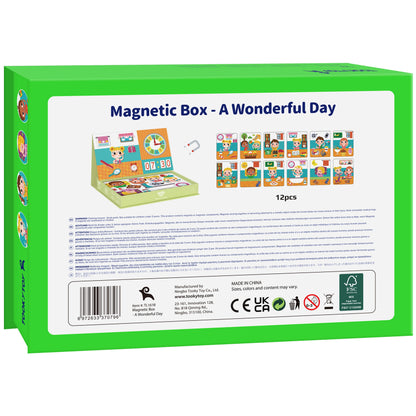 TOOKY TOY Puzzle Drewniane Pudełko Magnetyczne