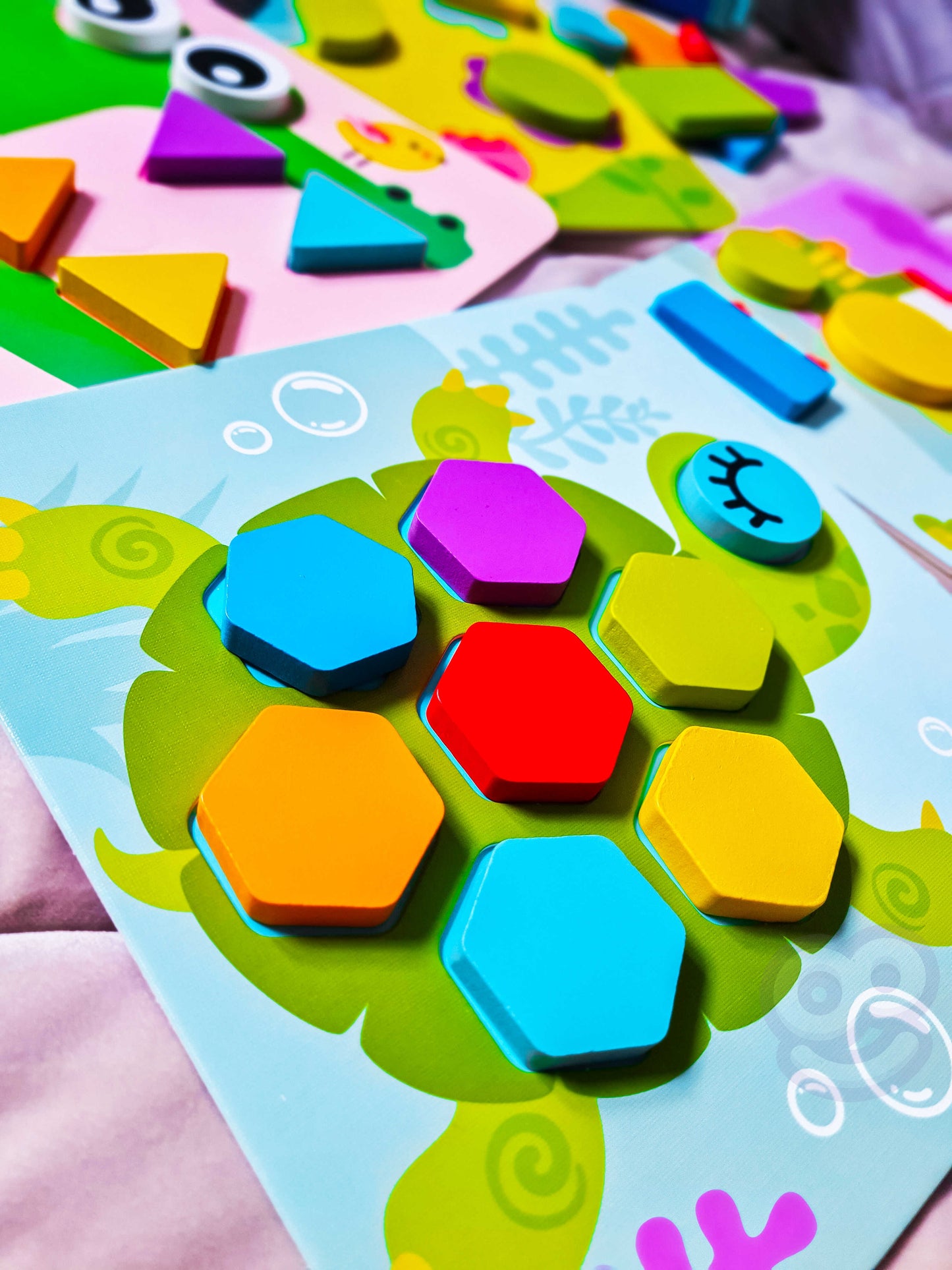TOOKY TOY Puzzle 4 w 1 Układanka Klocki Mntessori