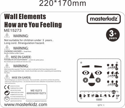 MASTERKIDZ Tablica Edukacyjna Jak Się Czujesz?  Nauka Emocji Montessori