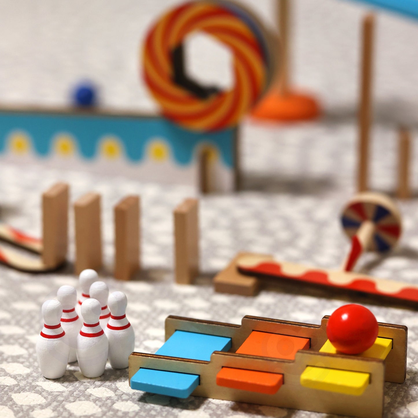 TOOKY TOY Tor Kulkowy Kulodrom Domino