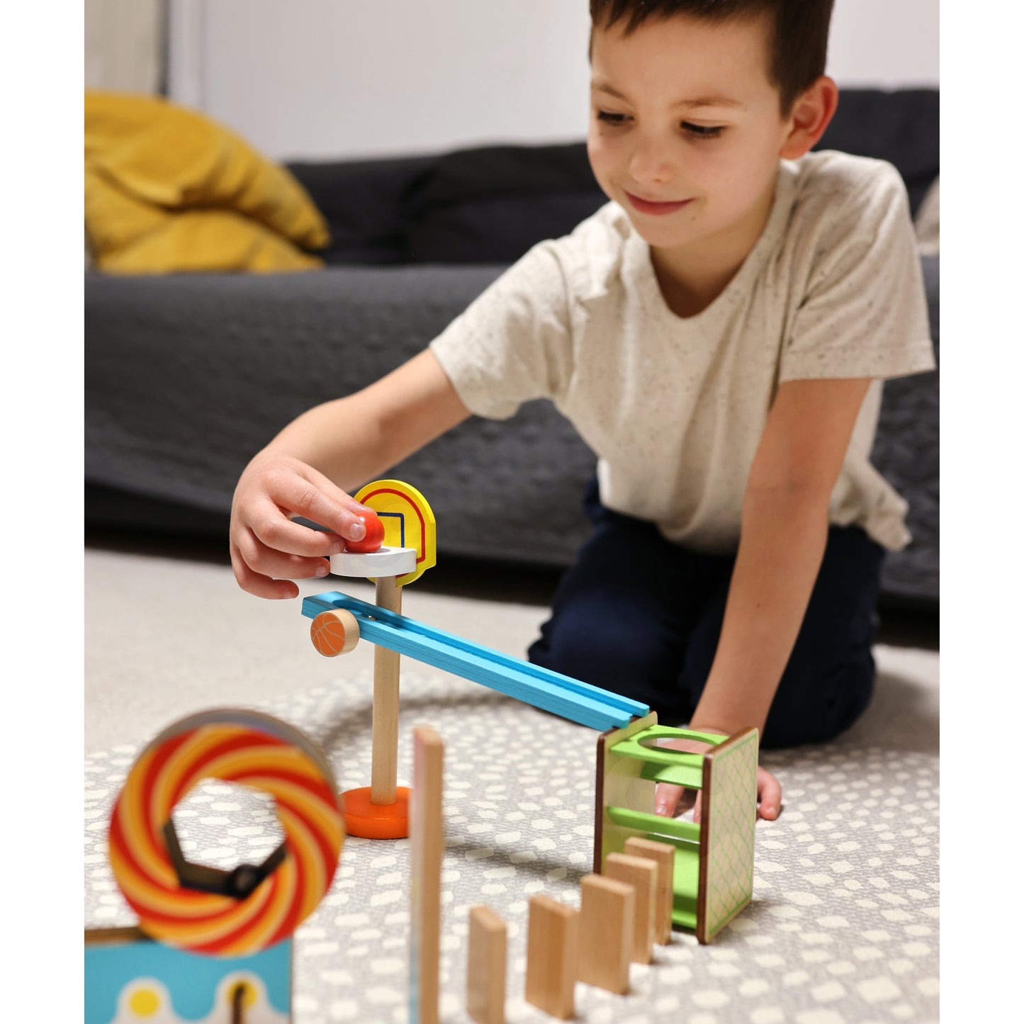 TOOKY TOY Tor Kulkowy Kulodrom Domino