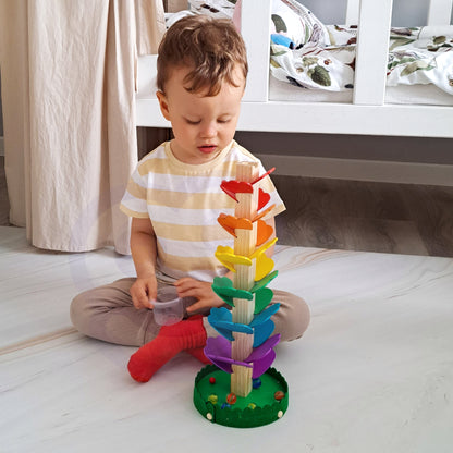 Tooky Toy Tor Tor Kulkowy Kulodrom Zestaw Kulki