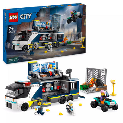 LEGO City Policyjna ciężarówka z laboratorium kryminalnym 60418