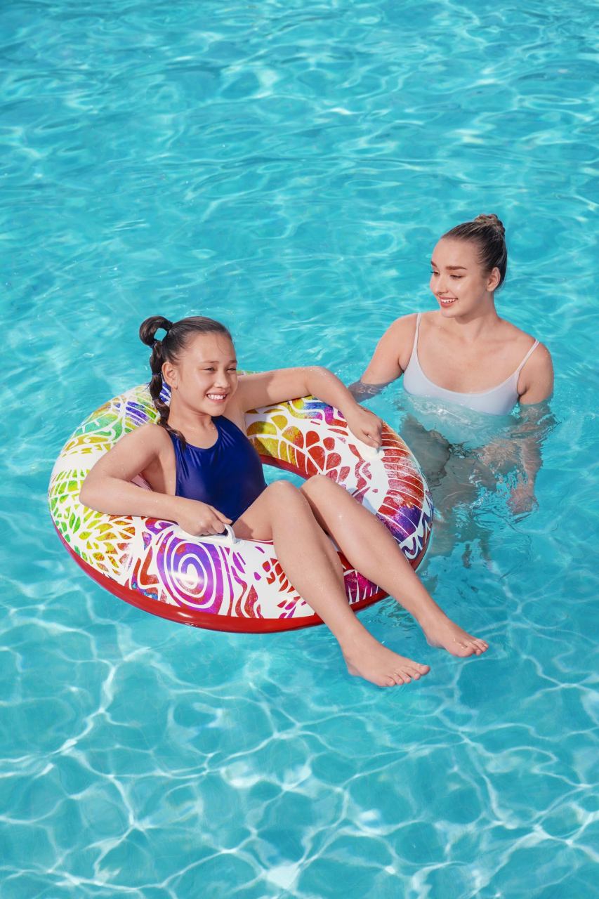 Koło do Pływania 91 cm BESTWAY Czerwone - www.zabawki - sensoryczne.pl