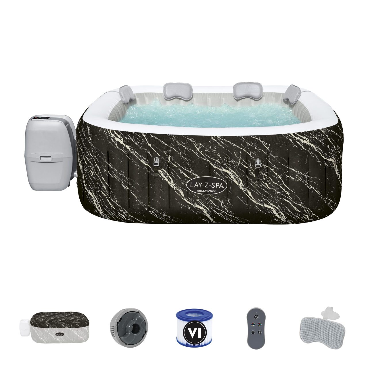 Lay - Z - Spa Hollywood LUXE Air Jet Jacuzzi BESTWAY - www.zabawki - sensoryczne.pl