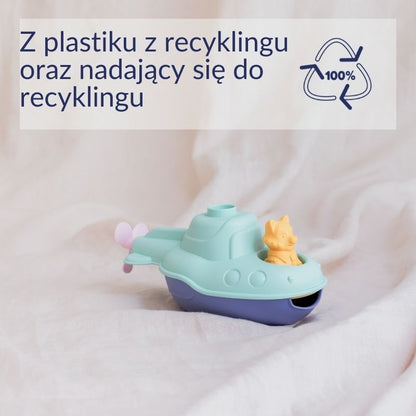 Pierwsza łódź podwodna 2 w 1 miętowa zabawka dla dzieci Le Jouet Simple