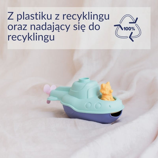 Pierwsza łódź podwodna 2 w 1 miętowa zabawka dla dzieci Le Jouet Simple