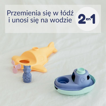 Mój pierwszy wodolot 2 w 1 pomarańczowy zabawka dla dzieci Le Jouet Simple