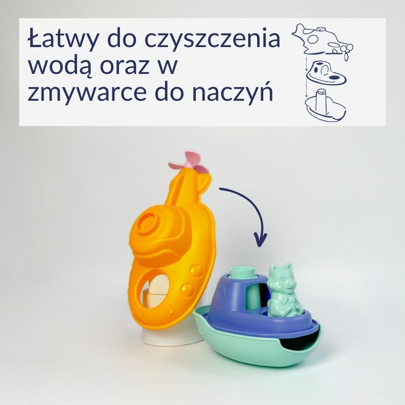 Mój pierwszy wodolot 2 w 1 pomarańczowy zabawka dla dzieci Le Jouet Simple