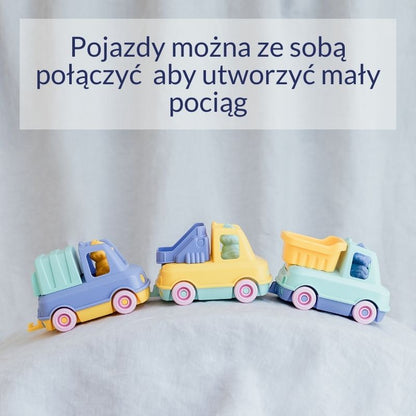 Pierwszy wóz strażacki niebieski zabawka dla dzieci autko Le Jouet Simple