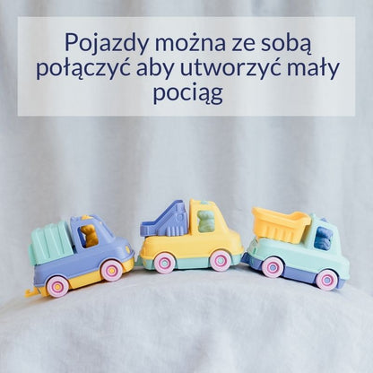Pierwsza śmieciarka miętowa zabawka dla dzieci samochód Le Jouet Simple