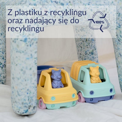Pierwsza śmieciarka miętowa zabawka dla dzieci samochód Le Jouet Simple