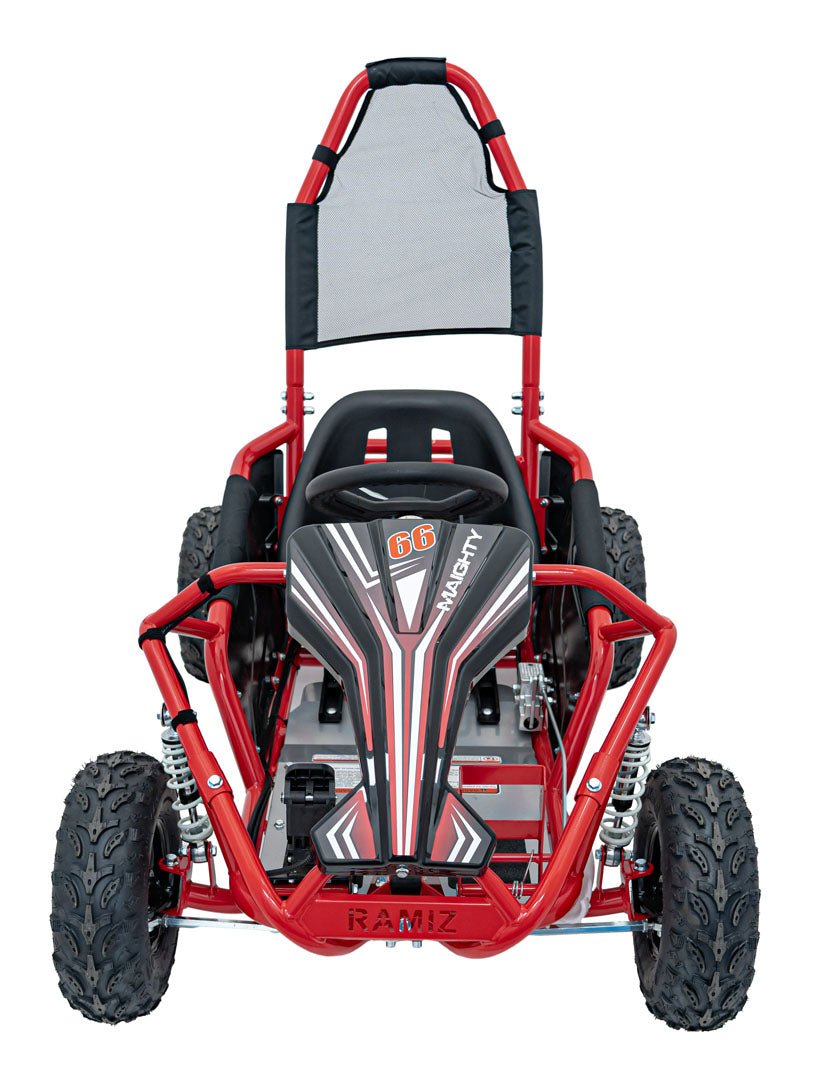 Pojazd Gokart Elektryczny MAIGHTY Czerwony - www.zabawki - sensoryczne.pl